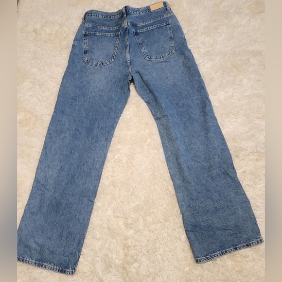 MANGO DENIM MNG KAIA High-rise Wideleg 100% Cotton Women's Jean Sz. 12x32 EUC** - Picture 8 of 11